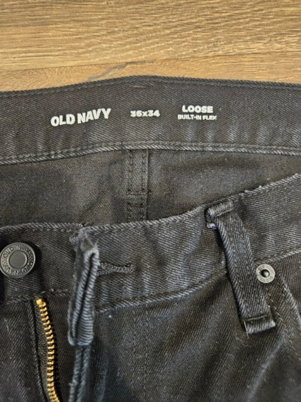 Mens 36x34 black jeans
